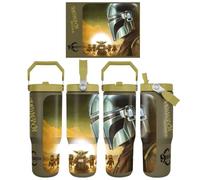 The Mandalorian and Grogu (Sunset) 30oz Pitcher, Official Licensed Star Wars The Mandalorian Merchandise, Grogu Baby Yoda Collectible, Fan Gift