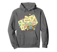 The Mandalorian And Grogu The Child Enjoying Food And Snacks Pullover Hoodie