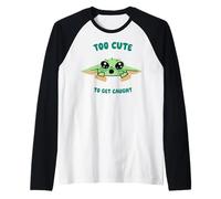 The Mandalorian and Grogu The Child Too Cute to Get Caught Raglan Baseball Tee