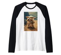 The Mandalorian and Grogu The Child Uses The Force Poster Raglan Baseball Tee