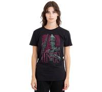 The Mandalorian Bounty Hunter Ig11 Ladies T Shirt, Black, Medium