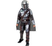 The Mandalorian Deluxe Child Costume Star Wars Fancy Dress Outfit with Mask Cape