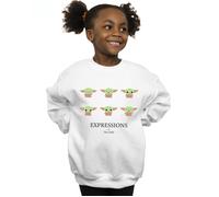 The Mandalorian Expressions Of The Child Sweatshirt Star Wars White 9 Years