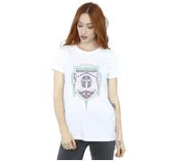 The Mandalorian Fierce Warrior Patch Cotton Boyfriend T-Shirt Star Wars White XL