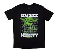 The Mandalorian Grogu Small And Mighty T Shirt Star Wars Black M