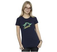 The Mandalorian Grogu The Child Splat Cotton T-Shirt Star Wars Navy XXL