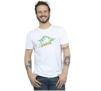 The Mandalorian Grogu The Child Splat T-Shirt Star Wars White XXXL