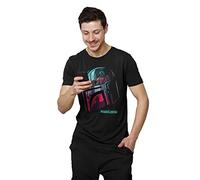 The Mandalorian Helmet Reflection Adults Black T-Shirt - XX Large