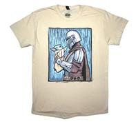 The Mandalorian Holding Grogu T Shirt Star Wars Multi XL