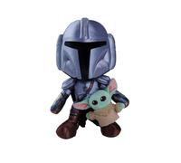 Simba Star Wars The Mandolorian & Mini Grogu 25 cm - Plush Toy, Cuddly Stuffed Toy, Soft Plush, Gift Idea for Children & Fans, from 0 Months