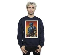 The Mandalorian Paz Vizla Card Sweatshirt Star Wars Navy M
