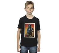 The Mandalorian Paz Vizla Card T-Shirt Star Wars Black 3-4 Years