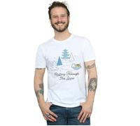 The Mandalorian Rolling Through The Snow T-Shirt Star Wars White S