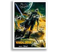 The Mandalorian Season 2 Cast Signed Autograph A4 Poster Photo TV Show Series Framed Memorabilia Gift Star Wars (Season 3, A3 Poster Only)