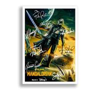 The Mandalorian Season 3 Cast Signed Autograph A4 Poster Photo Print TV Show Series Framed Memorabilia Star Wars Gift (A4 Poster Only)