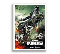The Mandalorian Season 3 Cast Signed Autograph A4 Poster Photo Print TV Show Series Framed Star Wars Memorabilia Gift (A3 POSTER ONLY)