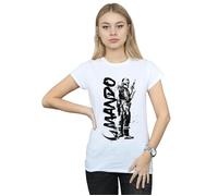 The Mandalorian Splat Mando Cotton T-Shirt Star Wars White XL