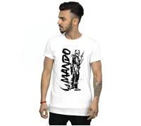 The Mandalorian Splat Mando T-Shirt Star Wars White XXXL