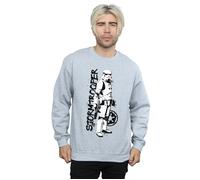The Mandalorian Splat Stormtrooper Sweatshirt Star Wars Grey M