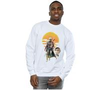 The Mandalorian Sunset Poster Sweatshirt Star Wars White XXL