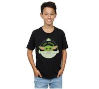 Star Wars Boys The Mandalorian The Child and Frog T-Shirt Black 7-8 Years