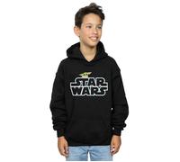 The Mandalorian The Child Logo Hoodie Star Wars Black 12-13 Years