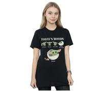 The Mandalorian The Child Moods Cotton Boyfriend T-Shirt Star Wars Black 4XL