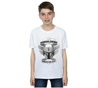 The Mandalorian This Is The Way Mando T-Shirt Star Wars White 7-8 Years