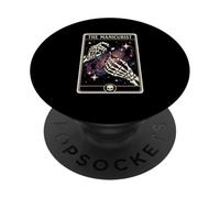 The Manicurist Tarot Card Skeleton Nail Tech Gothic Art PopSockets Adhesive PopGrip