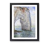 The Manneporte Near Etretat By Claude Monet Classic Painting Framed Print | A2 Black Framed Wall Art | Ready to Hang | Classic Historical Picture | Living Room Bedroom Lounge Office