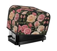The Many beautiful roses toaster cover is suitable for 2 small toaster covers with wide slots and comes with a storage pocket to meet diverse baking needs.