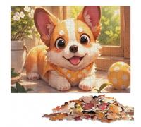 The many faces of a cute and funny pup Jigsaw Puzzle, 1000 Pieces | A flexible puzzle activity: a clear section-by-section approach on quiet evenings.