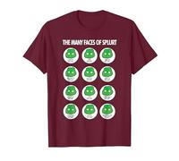 The Many Faces of Splurt Shirt T-Shirt, Men, Burgundy, Medium