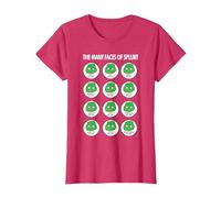 The Many Faces of Splurt Shirt T-Shirt, Women, Red Heather, Medium