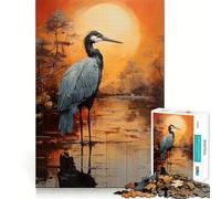 THE MARABOU STORK Jigsaw Puzzles for Teenagers 1000 Pieces Logic Sense Toy Calm Fun Smooth Edge Birthday Gift (38x52cm)