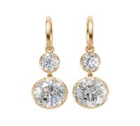 The Marilyn Earrings Gold, Pequeño, Metal Crystal, Glass.
