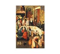The Marriage Feast at Cana Hieronymus Bosch Canvas Art Poster And Wall Art Picture Print Modern Family Bedroom Decor Unframe 24x36inch(60x90cm)