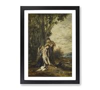 The Martyred Saint Sebastian By Gustave Moreau Classic Painting Framed Print | A2 Black Framed Wall Art | Ready to Hang | Classic Historical Picture | Living Room Bedroom Lounge Office