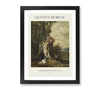 The Martyred Saint Sebastian By Gustave Moreau Exhibition Museum Painting Framed Print | A2 Black Framed Wall Art | Ready to Hang | Modern Historical Picture | Living Room Bedroom Lounge Office