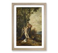 The Martyred Saint Sebastian by Gustave Moreau Framed Print | A2 Oak Framed Wall Art | Ready to Hang | Modern Nature Picture | Living Room Bedroom Lounge Office
