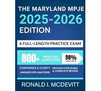 The Maryland MPJE 2025-2026 Edition: Your Complete Roadmap to Navigating Pharmacy Law, Featuring Targeted Review, Realistic Practice Questions, and Clear Legal Breakdowns.