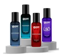 The Masculine Four- LSD,Mariner,Legend & GodFather Perfume forMen (20ml x 4) | Long Lasting Fragrance | Long Lasting Perfume for Men | Gift for Men