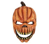 The Mask Costume Adult Halloween Scary Pumpkin Head Pumpkin Latex Costume For Adult Halloween Party 9 (Orange, 30X23cm)