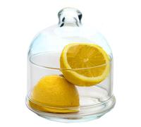 the mask el turko Buybox Premium Glass Avocado, Onion, Tomato, and Lemon Keeper/Saver/Holder/Container/Storage - Berry / Fruit/ Butter Cheese Citrus Mini containers, Clear, (LSK_LEMON KEEPER)
