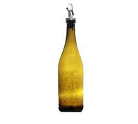 the mask el turko Glass Olive Oil Dispenser Set, Vinegar, Oil Dispencer, Oil Bottles for Kitchen, Pomegranate Syrup Dispencer, Vinegar Bottle (750ml/25oz) (1 Piece Classic)