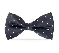 THE MASONIC COLLECTION - 100% Silk Black Woven Bow Tie - White Rose Croix Symbols - Freemason Gifts for Men