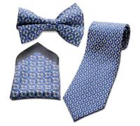THE MASONIC COLLECTION - Craft 100% Silk Woven Tie, Bow Tie, And Handkerchief - Square & Compass - An Ideal Freemason Gift For Men
