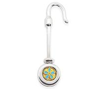 THE MASONIC COLLECTION - Forget Flower Design Napkin Holder - Silver Napkin Hook/Bib - Made with Metal - Freemason Gifts for Men