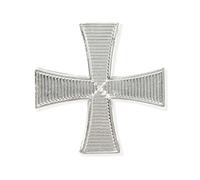 THE MASONIC COLLECTION - Knights Templar Cap Badge - Silver Plated - Freemason Gifts for Men