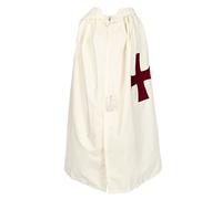 THE MASONIC COLLECTION - Knights Templar Mantle With Maroon Red Cross - Comfortable Fitting - Freemason Gifts for Men